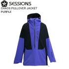 SESSIONS ���å���� SSFW250013 CHAOS PULLOVER JACKET PURPLE ���Ρ��ܡ��� ������ ���㥱�å� ���Υ� 25-26��ǥ�