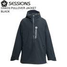 SESSIONS ���å���� SSFW250013 CHAOS PULLOVER JACKET BLACK ���Ρ��ܡ��� ������ ���㥱�å� ���Υ� 25-26��ǥ�