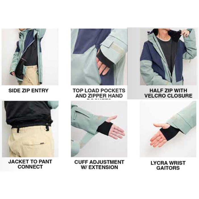 SESSIONS セッションズ SSFW250013 CHAOS PULLOVER JACKET BLACK