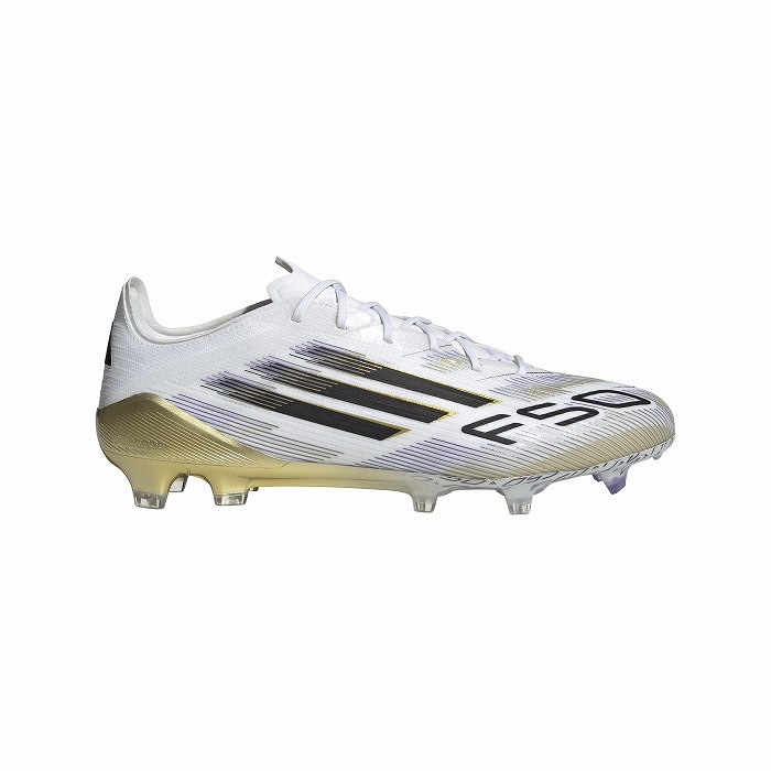 ADIDAS アディダス F50 ELITE FG(ホワイト×ブラック×ゴールド) JH7617