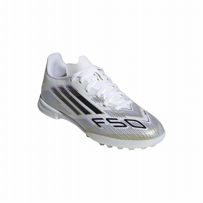 adidas EUROSKIN サッカーシューズ ホワイト ADIDAS アディダス F50 LEAGUE TF J(ホワイト×ブラック×ゴールド