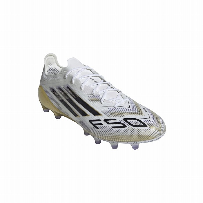 ADIDAS アディダス F50 ELITE AG(ホワイト×ブラック×ゴールド) JR2119