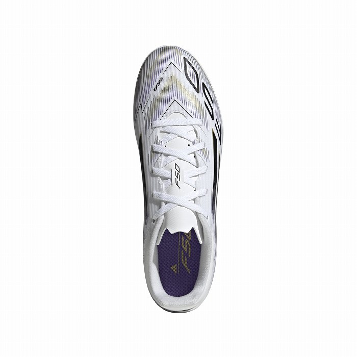 ADIDAS アディダス F50 CLUB TF(ホワイト×ブラック×ゴールド) JR4387