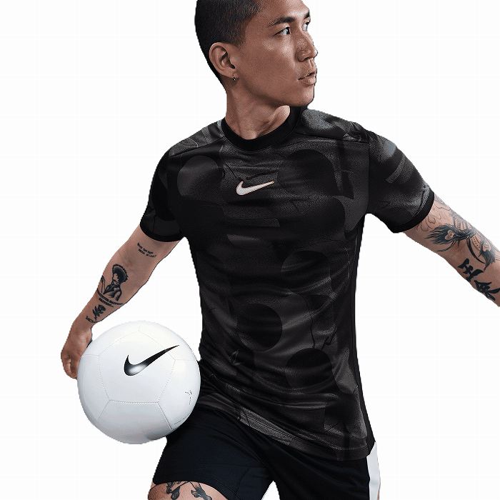 NIKE ナイキ DF アカデミー＋ ショートスリーブ トップ(ブラック