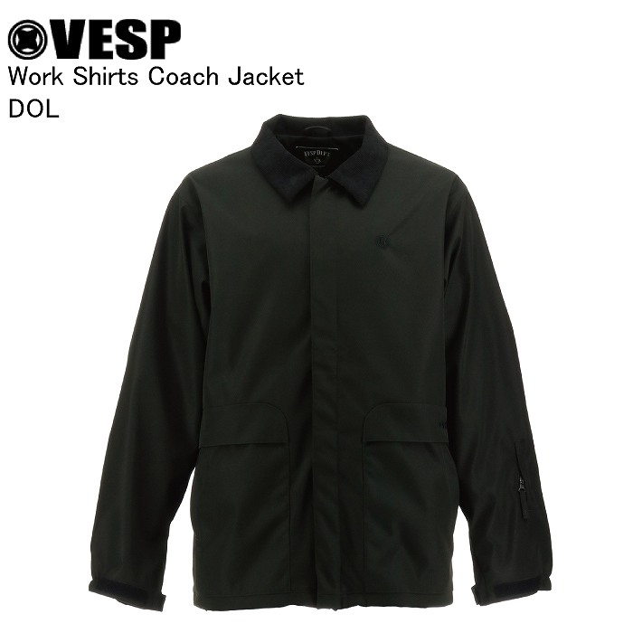 VESP ベスプ VPMJ1067 Work Shirts Coach Jacket DOL スノーボード ウェア ジャケット VESPウェア 25-26モデル メンズ レディース VESP ベスプ VPMJ1067 Work Shirts Coach Jacket DOL スノーボード