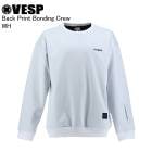 VESP ٥ VPMS2039 Back Print Bonding Crew WH Ρܡ  ѿ VESP 25-26ǥ  ǥ