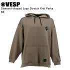 VESP ٥ VPMS1037 Diamond-shaped Logo Stretch Knit Parka BE Ρܡ  VESP 25-26ǥ  ǥ