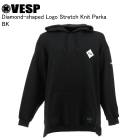 VESP ٥ VPMS1037 Diamond-shaped Logo Stretch Knit Parka BK Ρܡ  VESP 25-26ǥ  ǥ