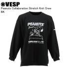 VESP ٥ SNMS2039 Peanuts Collaboration Stretch Knit Crew BK Ρܡ  VESP 25-26ǥ  ǥ
