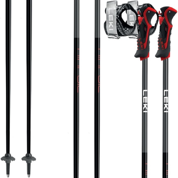 レキ ストック 2026 LEKI AIRFOIL 3D BK/RD/ANT エアフォイル ブラック