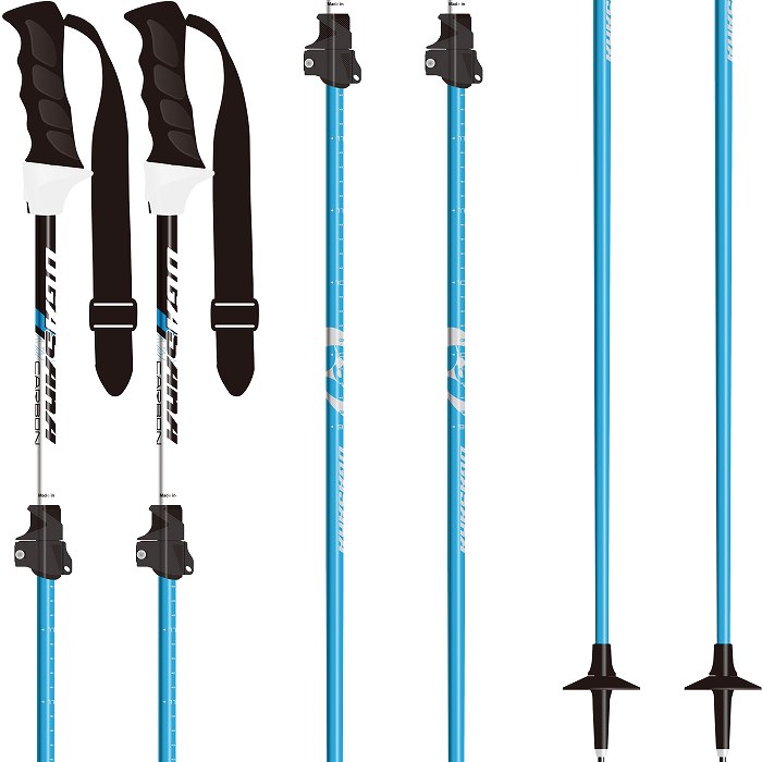 オガサカ ストック 2026 OGASAKA LC BL ブルー アルミ+カーボン伸縮