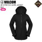 VOLCOM �ܥ륳�� H0452402 3D STRETCH GORE JACKET BLK ���Ρ��ܡ��ɥ����� ���㥱�å� �ܥ륳�०���� �����ƥå��� ��ǥ�����