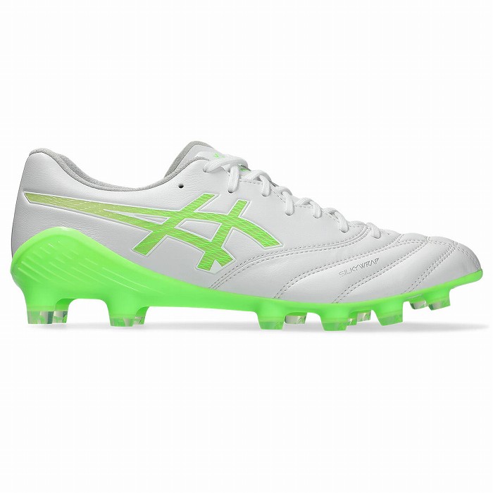 ASICS サッカースパイク ホワイト/グリーン ASICS DSライト ACROS PRO 2 ホワイト×グリーンゲッコ 【asics
