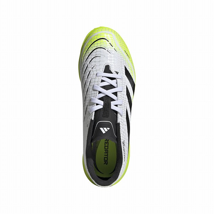 ADIDAS アディダス PREDATOR LEAGUE TF J(ホワイト×ブラック×イエロー