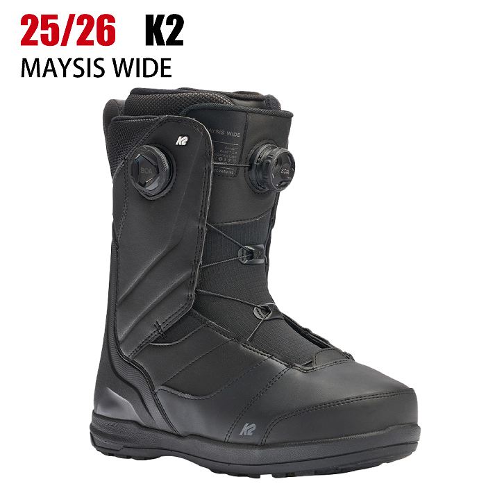 2026 K2 ケーツー MAYSIS WIDE メイシス BLACK 25-26 ダブルBOA