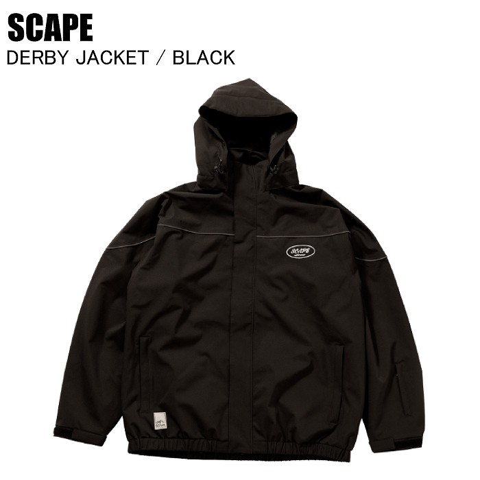 SCAPE エスケープ DERBY JACKET ダービージャケット　ウェア SCAPE エスケープ DERBY JACKET ダービージャケット BLACK