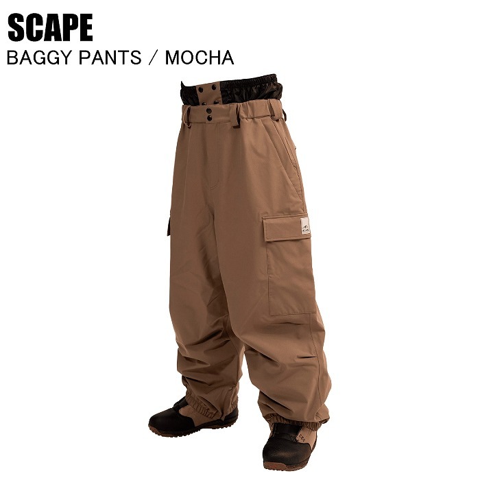 SCAPE エスケープ BAGGY PANT バギーパンツ MOCHA スノーボードウェア