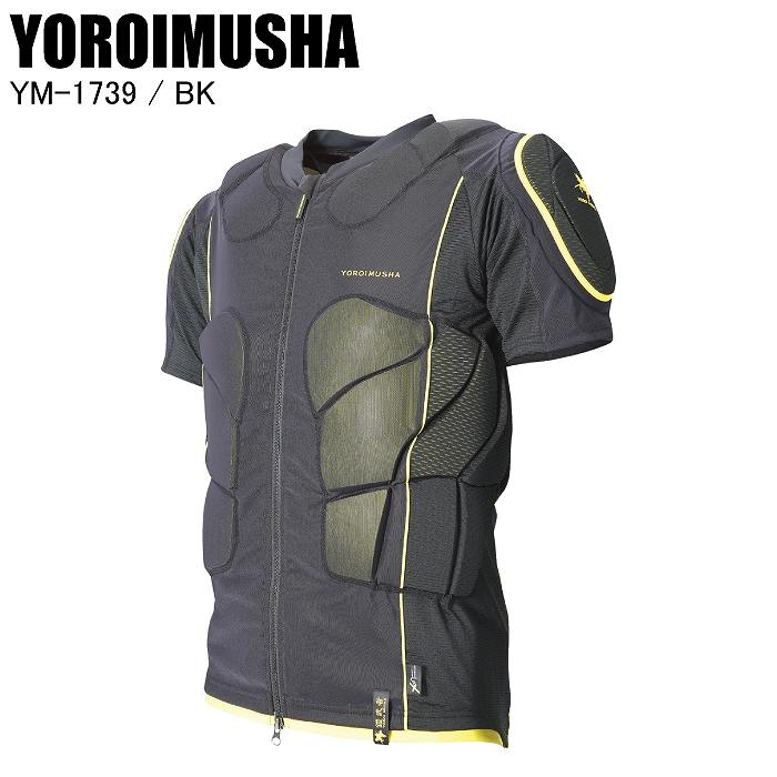 YOROIMUSHA ヨロイムシャ YM-1739 SHORT SLEEVE PROTECTOR(XRD) BK