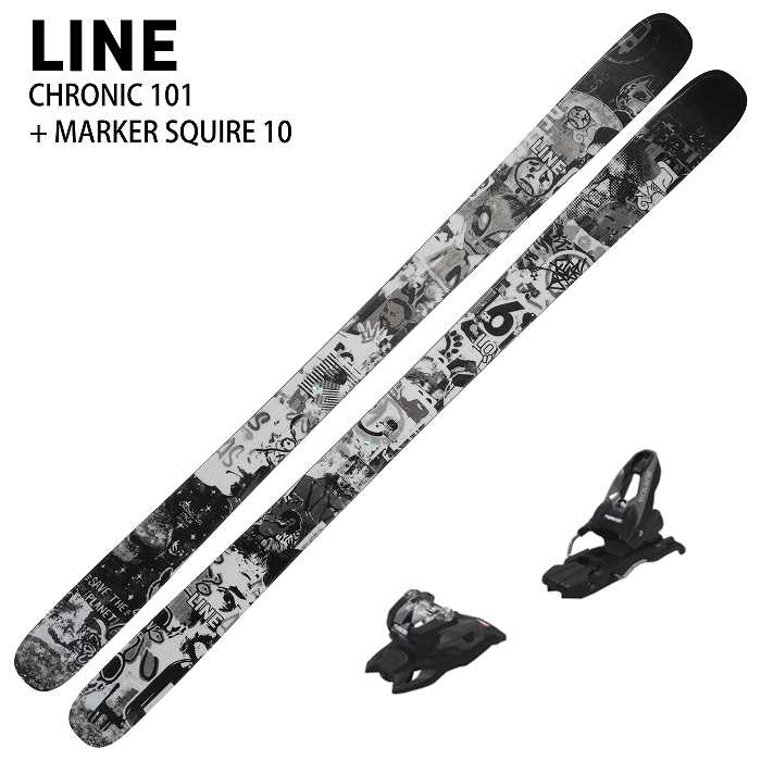 旧モデル[スキー2点セット] ライン スキー板 2025 LINE CHRONIC 101 +