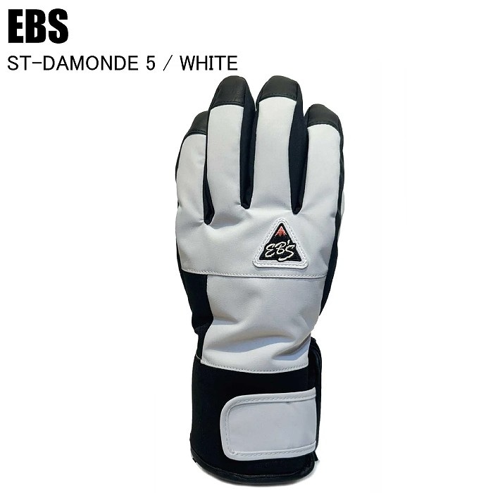 EBS エビス 4500025 ST-DAMONDE 5 WHITE スキー スノーボード グローブ