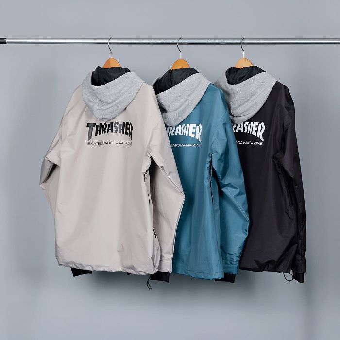 AA ダブルエー 72125302 COACH JACKET コーチジャケット THRASHER NAVY