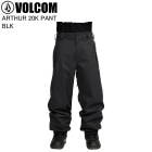 VOLCOM �ܥ륳�� G1352612 ARTHUR 20K PANT BLK ������ ���Ρ��ܡ��� ������ �ѥ�� ���Υ� �ܥ륳�०���� 25-26��ǥ�