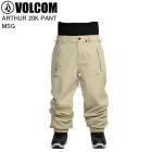 VOLCOM �ܥ륳�� G1352612 ARTHUR 20K PANT MSG ������ ���Ρ��ܡ��� ������ �ѥ�� ���Υ� �ܥ륳�०���� 25-26��ǥ�