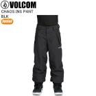 VOLCOM �ܥ륳�� I1252601 CHAOS INS PANT BLK ������ ���Ρ��ܡ��� ��ͷ�� ������ �ѥ�� ����˥� �Ҥɤ� ���å�