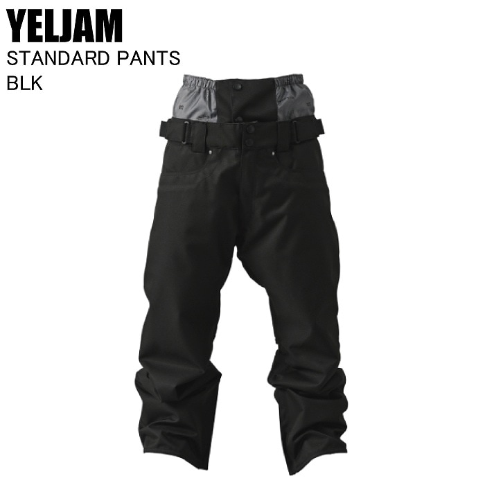 YELJAM イエロージャム YJ52518 STANDARD PANTS BLK スノーボード