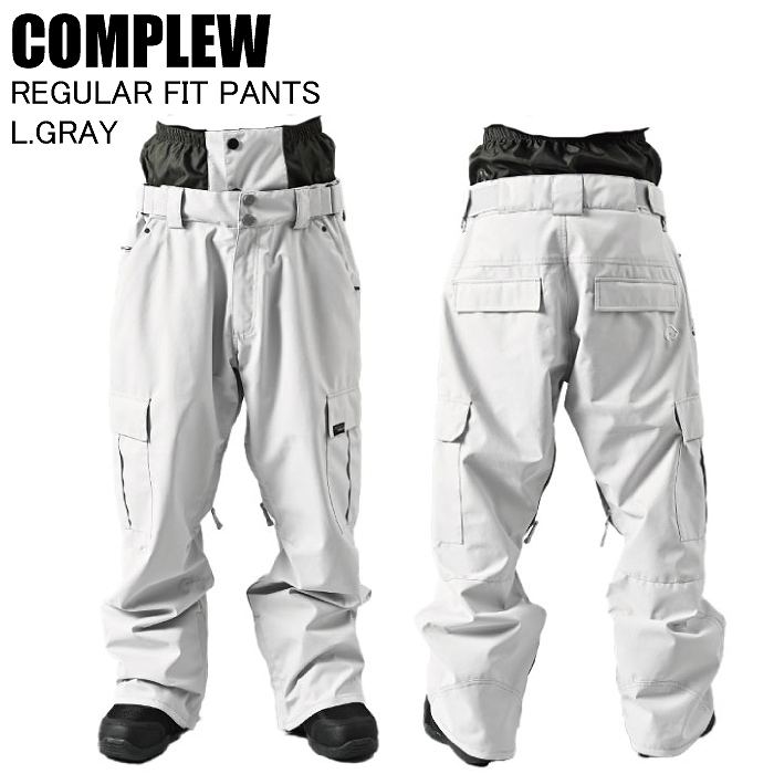 COMPLEW コンプリュー CP12508 REGULAR FIT PANTS L.GRAY スノーボード