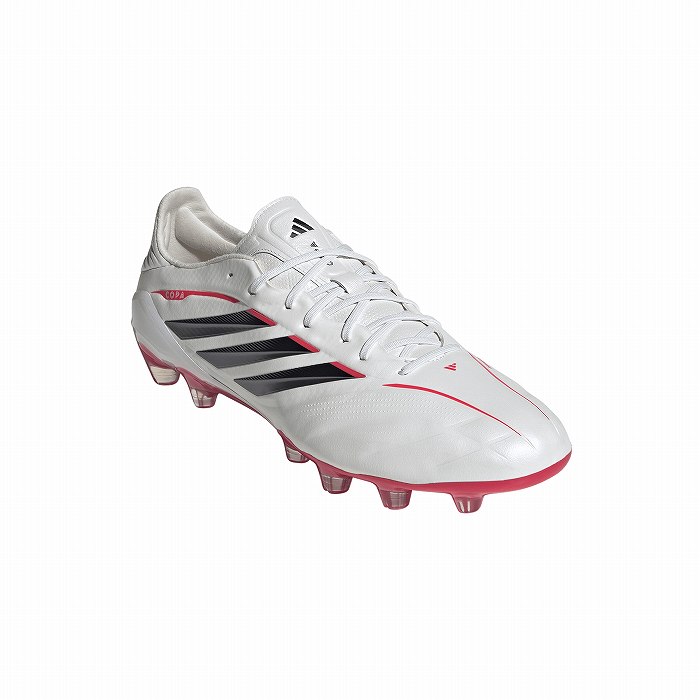 【値下げ】adidas Copa Pure ホワイト スパイク25CM ADIDAS アディダス COPA PURE 4 ELITE HG/AG JAPAN(ホワイト×ブラック
