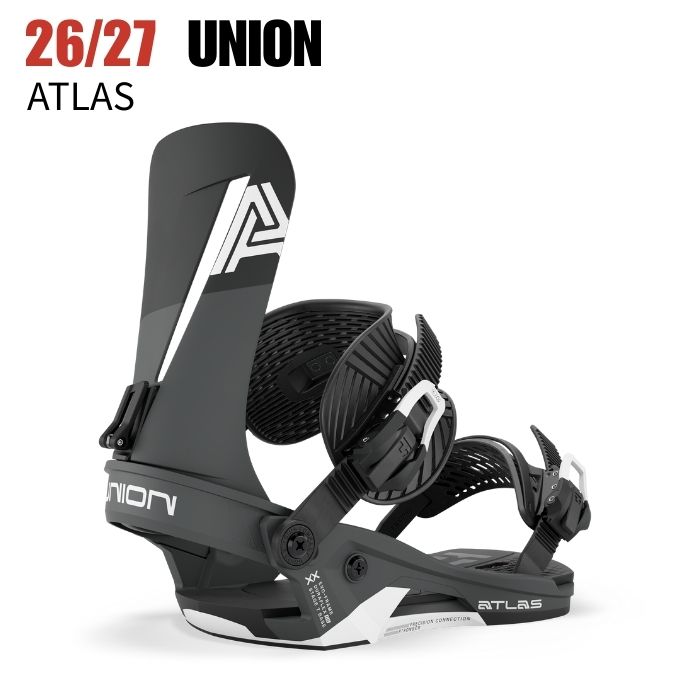 UNION Atlas スノーボードビンディング ブラック 2027 UNION ユニオン ATLAS アトラス BLACK 26-27 スノーボード