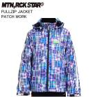 MTN.ROCK STAR �ޥ���ƥ���å������� FULLZIP JACKET PATCH WORK ������ ���㥱�å� ������ �ޥ���� MRS 26-27��ǥ�