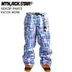 MTN.ROCK STAR �ޥ���ƥ���å������� SIDEZIP PANTS PATCH WORK ������ �ѥ�� �ޥ���� MRS �ޥ���������� 26-27��ǥ�