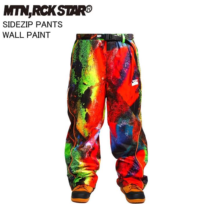 MTN.ROCK STAR マウンテンロックスター SIDEZIP PANTS WALL PAINT
