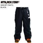 MTN.ROCK STAR �ޥ���ƥ���å������� SIDEZIP PANTS BLACK ������ �ѥ�� �ޥ���� MRS �ޥ���������� 26-27��ǥ�