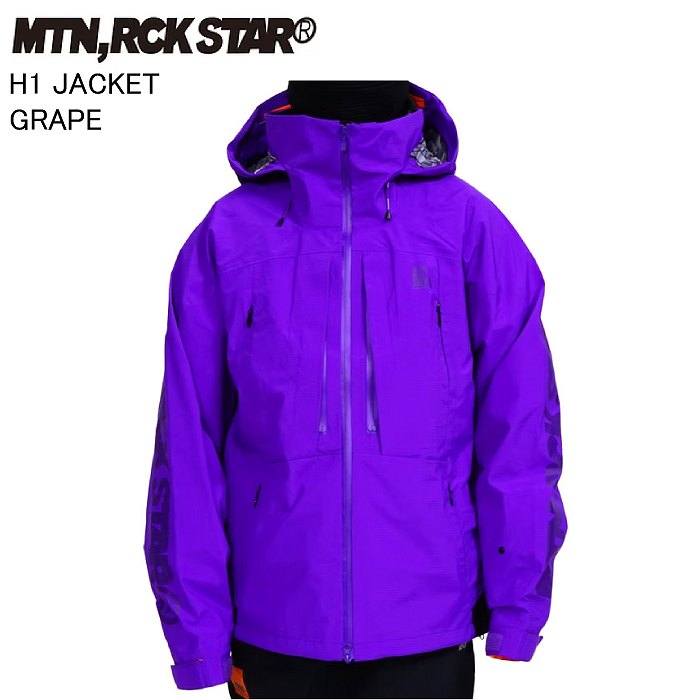 MTN.ROCK STAR マウンテンロックスター H 1 JACKET GRAPE マンロク MRS