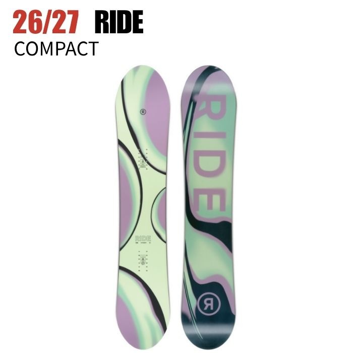 2027 RIDE ライド COMPACT コンパクト 26-27 レディース ボード板 