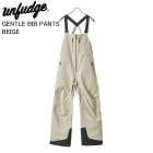 UNFUDGE ����ե��å� GENTLE BIB PANTS ������ȥ�ӥ֥ѥ�� BEIGE ���Ρ��ܡ��� ���Υ� ������ �ѥ�� 26-27��ǥ�
