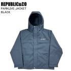 REPUBLIC&CO ��ѥ֥�å� PARKLIVE JACKET �ѡ����饤�֥��㥱�å� BLACK ���Ρ��ܡ��� ������ ���㥱�å� �饤�ȥ����� 26-27��ǥ�