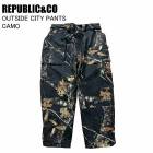 REPUBLIC&CO ��ѥ֥�å� OUTSIDE CITY PANTS �����ȥ����ɥ��ƥ��ѥ�� CAMO ���Ρ��ܡ��� ������ �ѥ�� �饤�ȥ����� 26-27��ǥ�