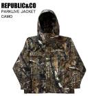 REPUBLIC&CO ��ѥ֥�å� PARKLIVE JACKET �ѡ����饤�֥��㥱�å� CAMO ���Ρ��ܡ��� ������ ���㥱�å� �饤�ȥ����� 26-27��ǥ�