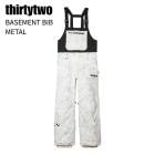 THIRTYTWO �����ƥ����ġ� BASEMENT BIB �١������� �ӥ� METAL ���Ρ��ܡ��� ������ 26-27