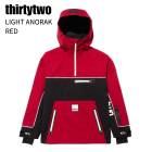 THIRTYTWO �����ƥ����ġ� LIGHT ANORAK �饤�� ���Υ�å� RED ���Ρ��ܡ��� ������ 26-27