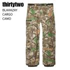 THIRTYTWO �����ƥ����ġ� BLAHZAY CARGO �֥�å��� ������ �ѥ�� CAMO ���Ρ��ܡ��� ������ 26-27