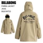 BILLABONG �ӥ�ܥ� BG01M753 PARKA JACKET �ѡ����� ���㥱�å� KHA ���Ρ��ܡ��� ������ 26-27