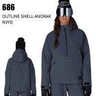 686 ���å��������ȥ��å��� OUTLINE SHELL ANORAK ����饤�� ������ ���Υ�å� NVYD ���������� ��ǥ����� ���Ρ������� 26-27