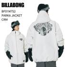 [OUTLET] BILLABONG �ӥ�ܥ� BF01M752 PARKA JACKET �ѡ����� ���㥱�å� CRM ���Ρ��ܡ��� ���Υ� ������ ������ 25-26