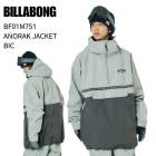 [OUTLET] BILLABONG �ӥ�ܥ� BF01M751 ANORAK JACKET ���Υ�å� ���㥱�å� �ץ륪���С� BIC ���Ρ��ܡ��� ������ ������ 25-26