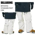 [OUTLET] BILLABONG �ӥ�ܥ� BF01M703 STANDARD PANT ����������� �ѥ�� CRM ���Ρ��ܡ��� ���Υ� ������ ������ 25-26